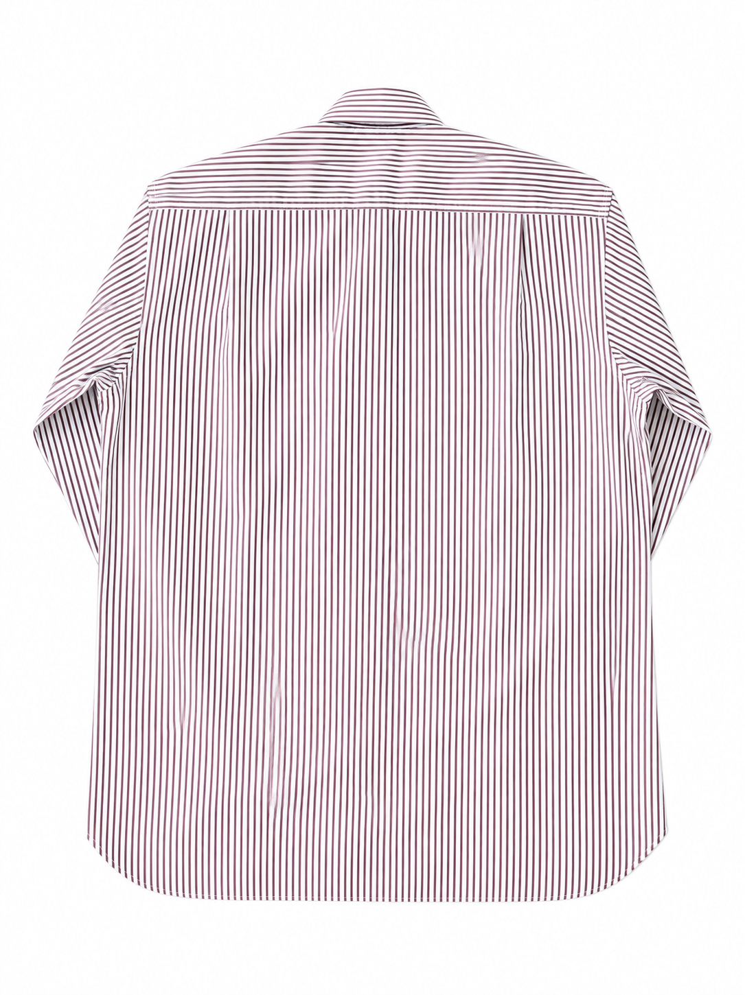 00's Timothy Everest M&S Classic Cut Burgundy Stripe Shirt - 17"