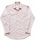 80's St Michael's Pink Striped Shirt - 15.5"