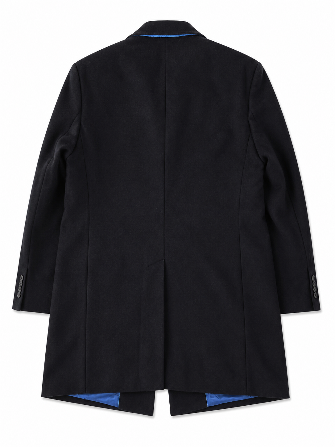 00's Charles Tyrwhitt Navy Wool & Cashmere Coat