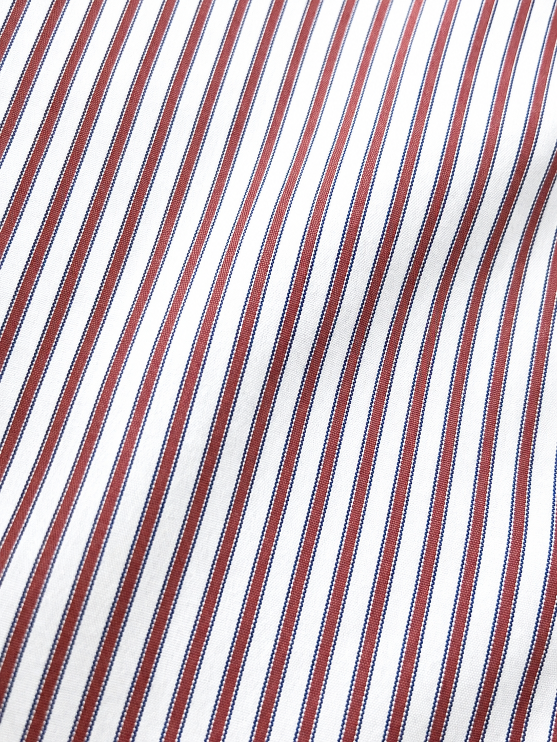 00's Timothy Everest M&S Classic Cut Burgundy Stripe Shirt - 17"