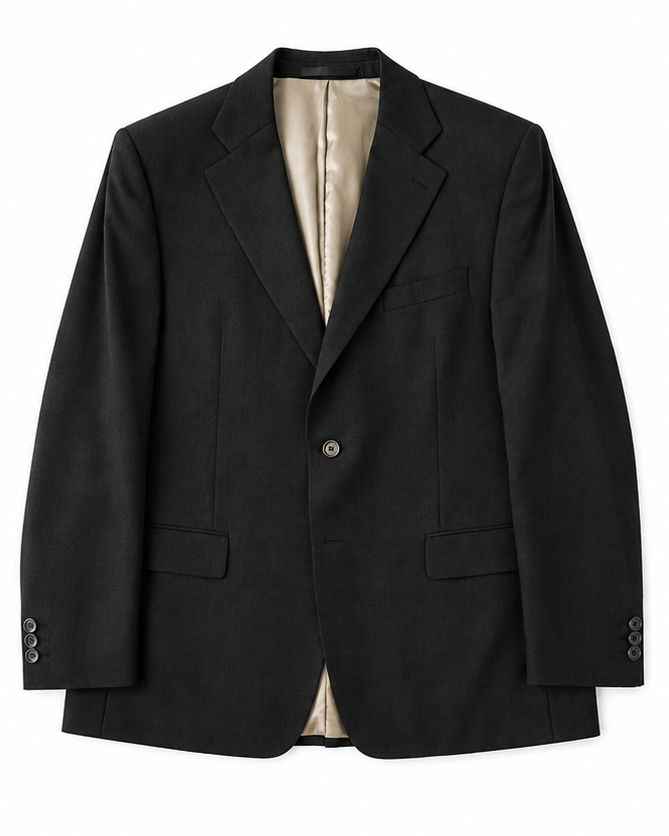 90s/00's M&S Charcoal Suit 42L