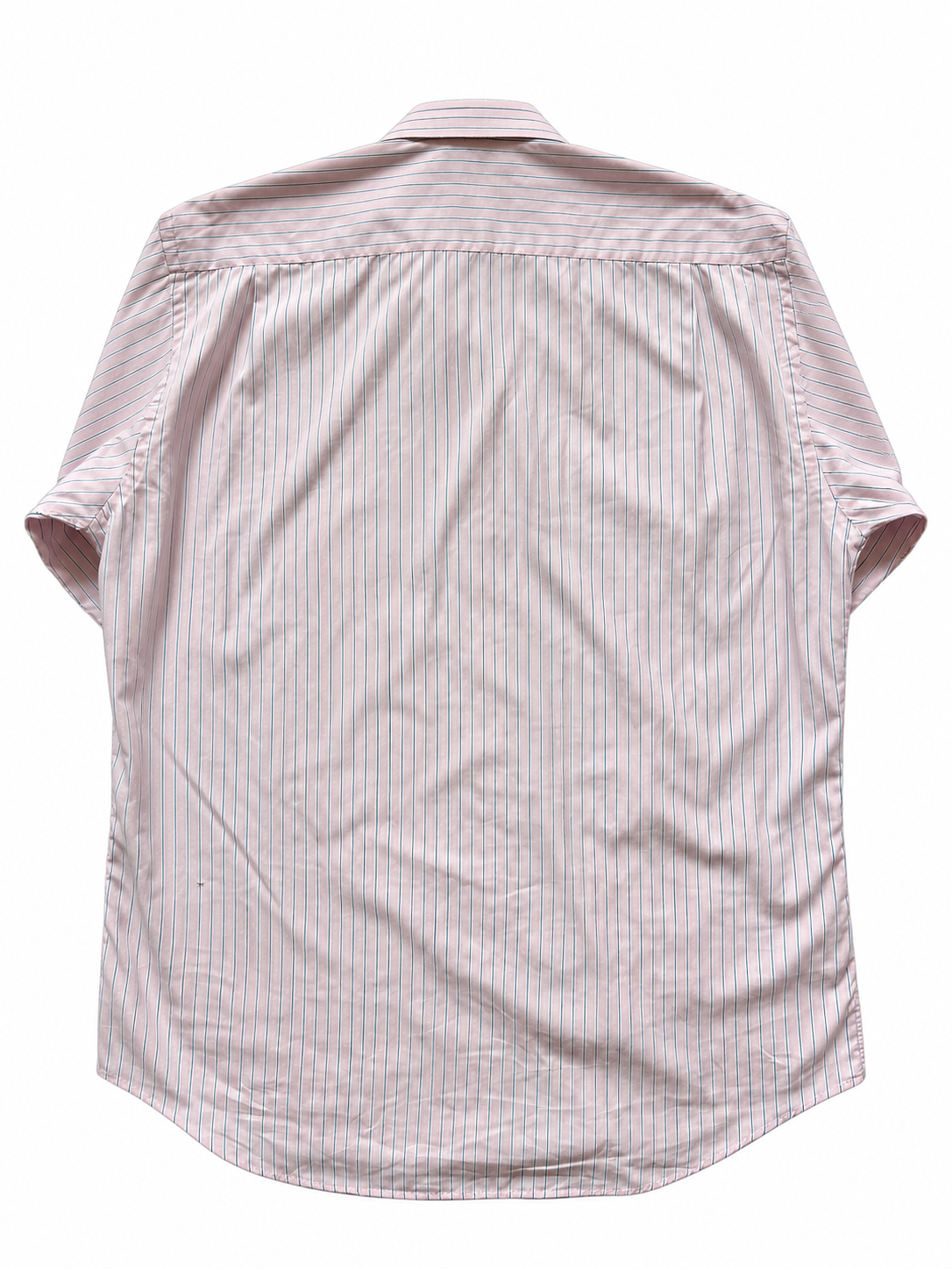 80's St Michael's Pink Striped Shirt - 15.5"