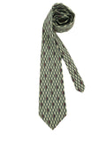 Medallion Print Tie, Red, Black, Gold.