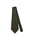 90's Debenhams Green Paisley Tie